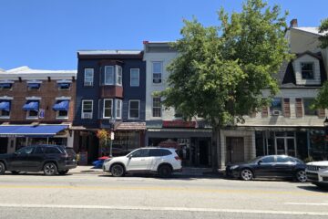 streetscape on n hanover st in carlisle, pa on august 4, 2026 on a sunny day